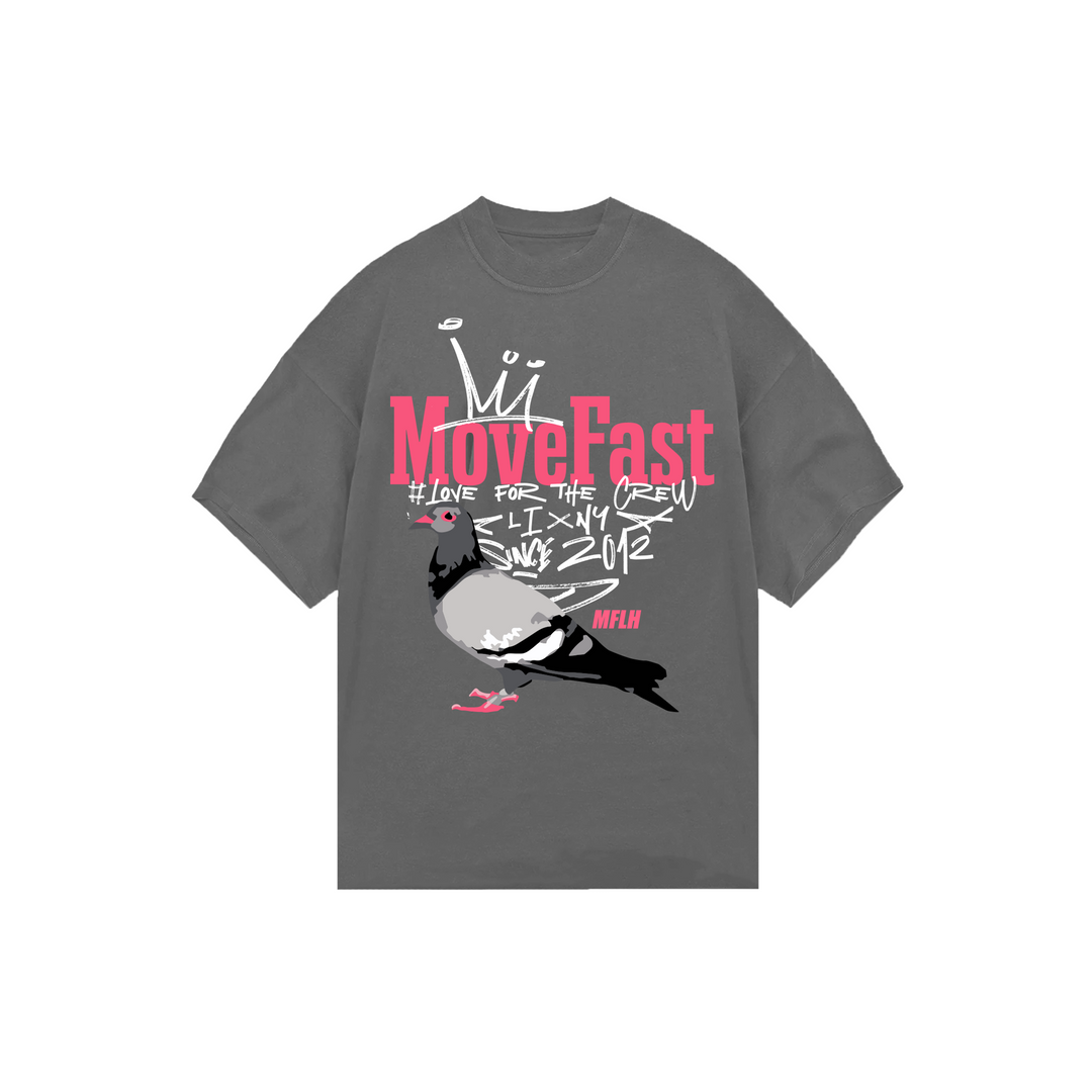 MOVE FAST PIGEON TEE