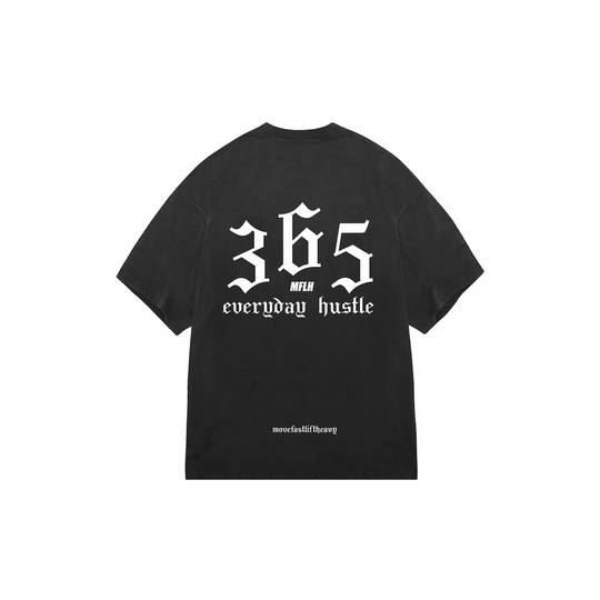 EVERYDAY HUSTLE HEAVY TEE /  BLACK