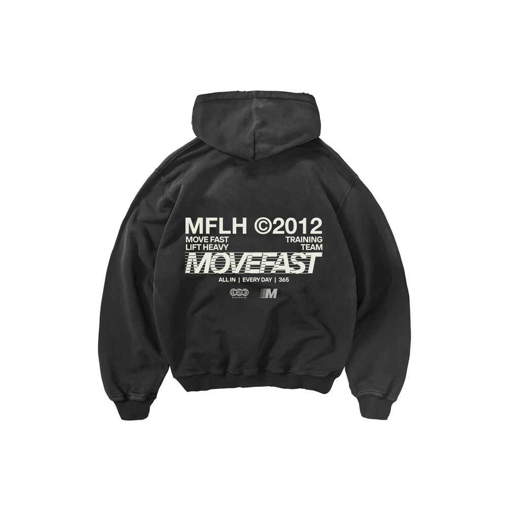 Move Fast Distressed Hoodie