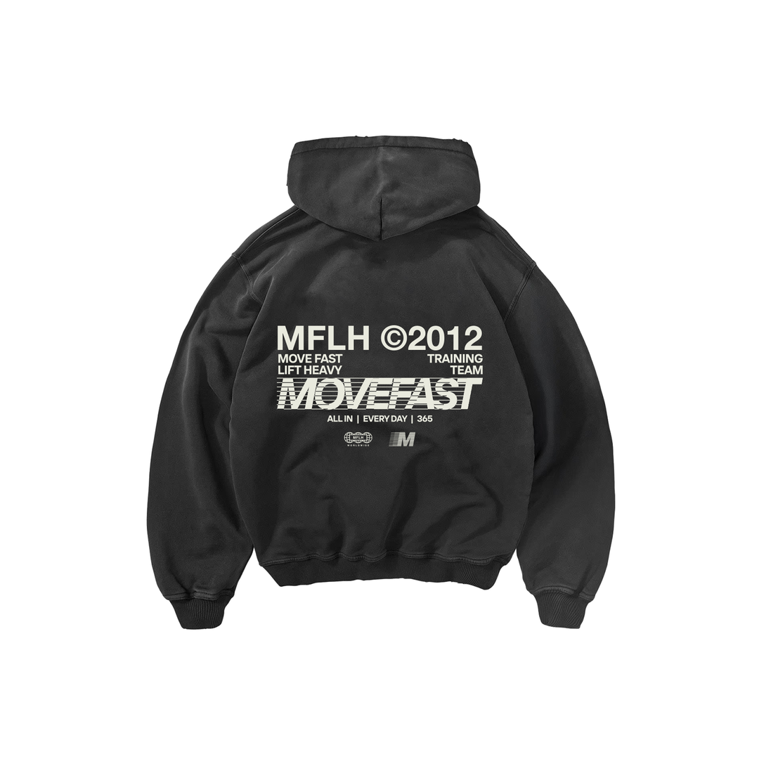 Move Fast Distressed Hoodie
