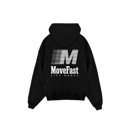 MOVE FAST ESSENTIAL HOODIE / BLACK