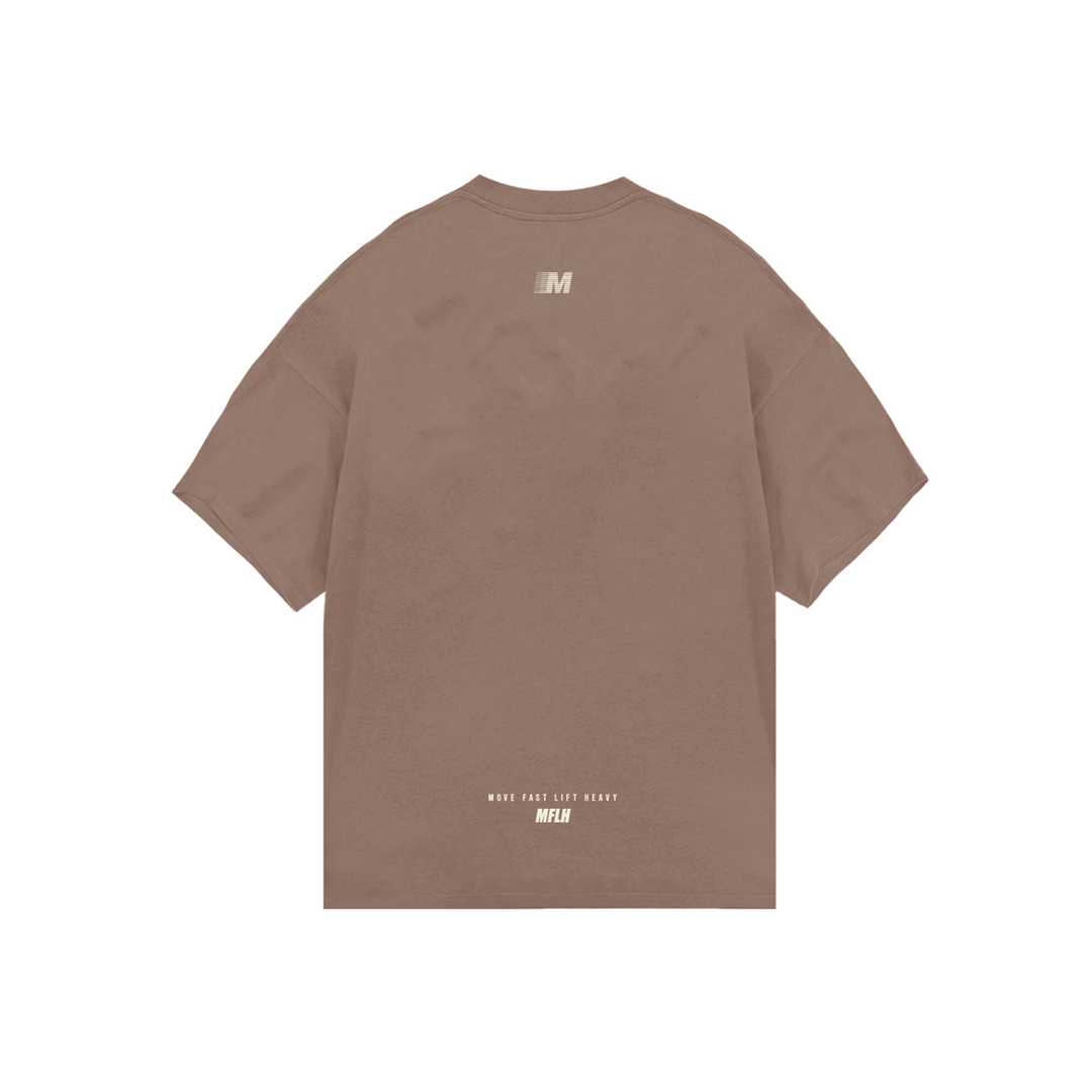 SITTIN SIDEWAYS TEE / MUSHROOM