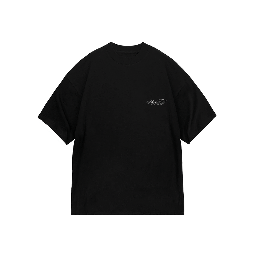 ANGEL SCRIPT TEE / BLACK