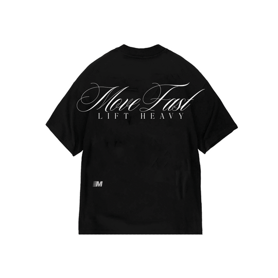 ANGEL SCRIPT TEE / BLACK