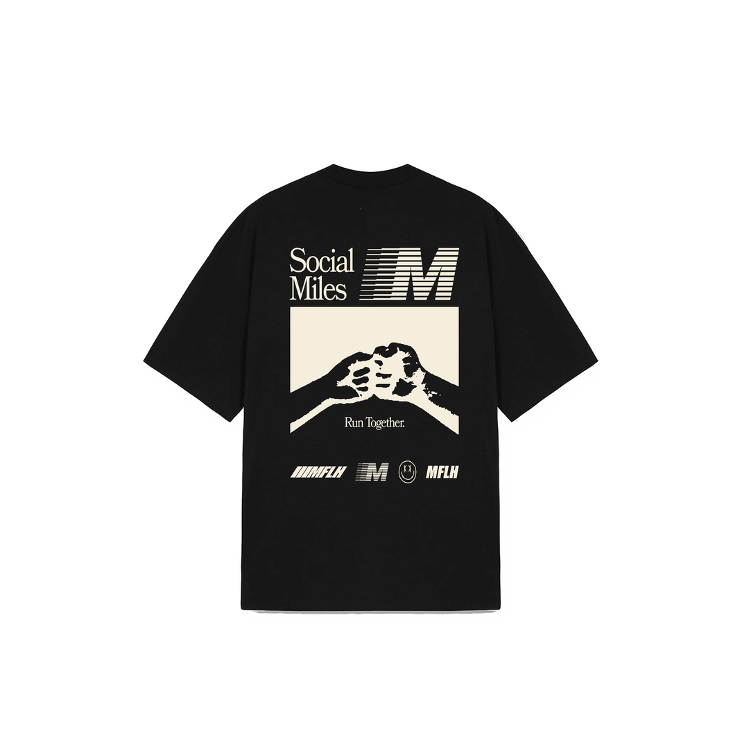 SOCIAL MILES TEE / BLACK